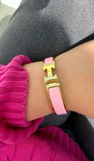 Hermes style H bracelet