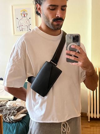 Bolso bandolera Zara negro