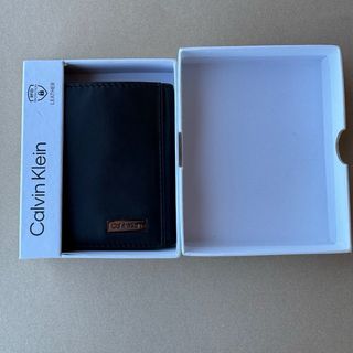 Cartera Calvin Klein Piel Trifold Negra