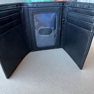 Cartera Calvin Klein Piel Trifold Negra