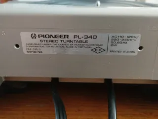 Gira Discos Pioneer PL-340