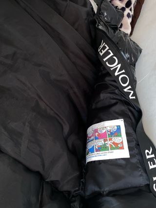 Moncler Gilet Lucido Nero Mai Usato
