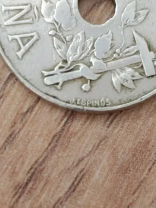 Moneda 25 céntimos 1927