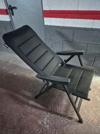 Sillas de camping plegables negras