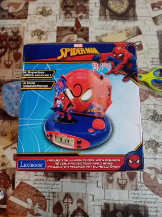 Orologio Sveglia Proiettore Spiderman Lexibook