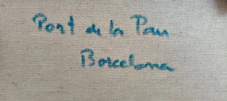 Óleo Puerto Barcelona