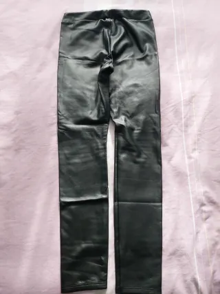 Leggings efecto piel Calzedonia T.11-12