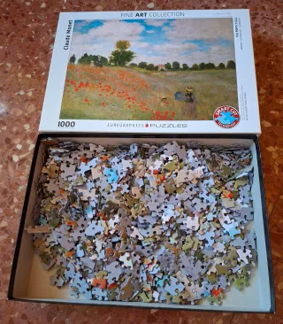 Puzzle 1000 pz Claude Monet - El Campo de Amapolas