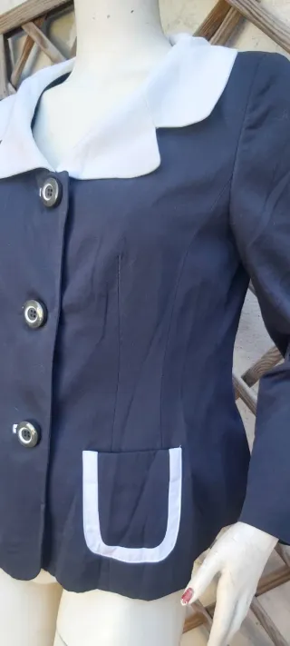 Giacca Alba Moda blu/bianca tg 44