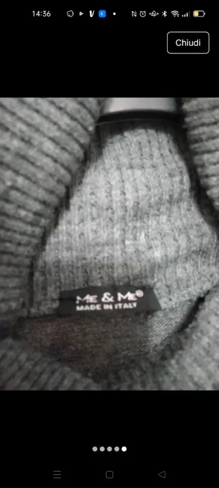 Maxi pull donna collo alto verde taglia unica