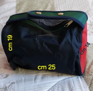 Trousse Roberta Camerino nera e rossa