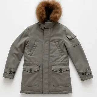 Parka uomo Luigi Borrelli grigio