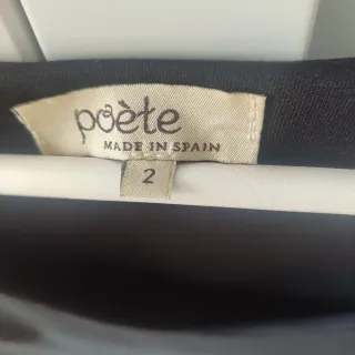 Blusa Poete Negra Talla 2