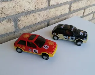 Coches Scalextric Rally Shell y Q8 Oils