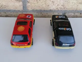 Coches Scalextric Rally Shell y Q8 Oils