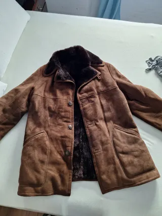 Chaqueta de lana marrón