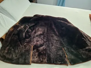 Chaqueta de lana marrón