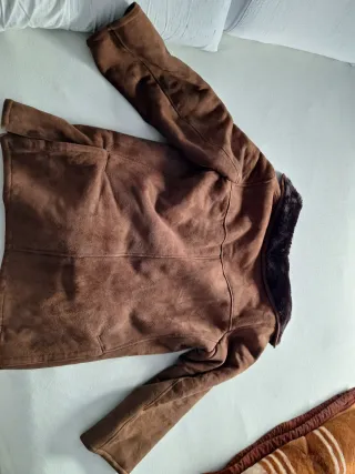 Chaqueta de lana marrón