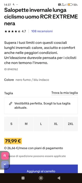 Salopette invernale ciclismo Vin Ryesel rcr L