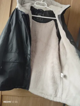 Chaqueta niña negra talla 9-10