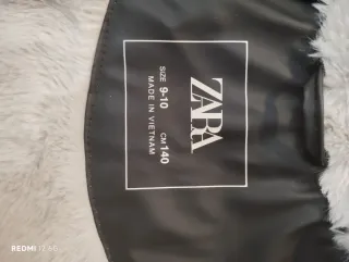 Chaqueta niña negra talla 9-10