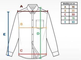 Camisa manga larga de hombre (M)