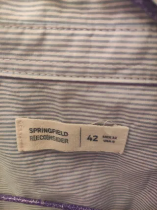 Blusa Springfield Talla 42 Rayas Flores