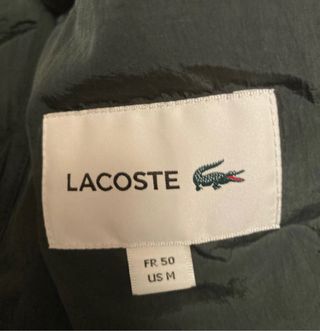 Abrigo acolchado Lacoste Talla M Azul marino