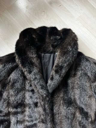 Abrigo de pelo sintético vintage Old Money Y2K