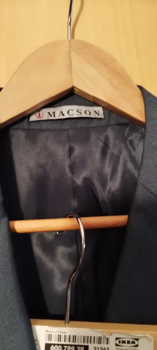 Traje de hombre gris