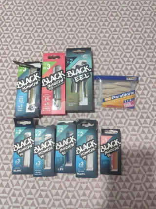 Pack Señuelos Black Minnow