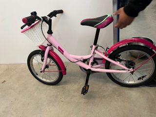 Bicicleta niña rosa 16 pulgadas