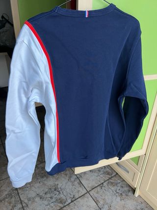 Sudadera Le Coq Sportif Azul y Blanca