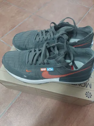 Zapatillas Nike Waffle One Talla 44.5 Verde Naranj