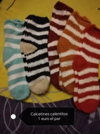 Calcetines calentitos 1 euro el par