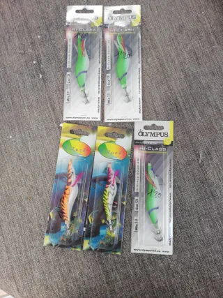Lotes de señuelos de pesca OLYMPUS JIBIONERAS