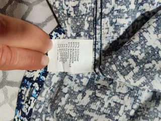 Camisa de hombre azul y blanca talla M