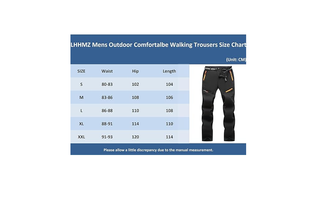 Pantalón da escursionismo nero taglia M