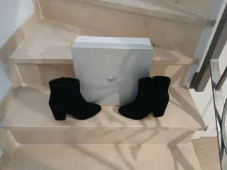 Botines negros mujer tacón