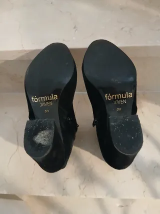 Botines negros mujer tacón