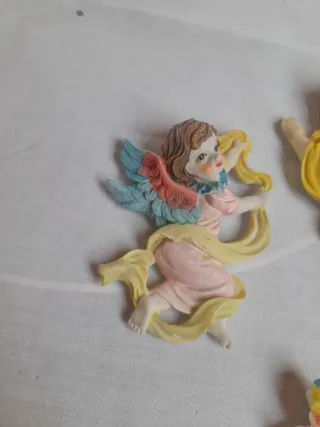 Lote 5 Imanes Angelitos vintage