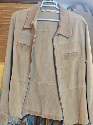 Cazadora de ante marrón