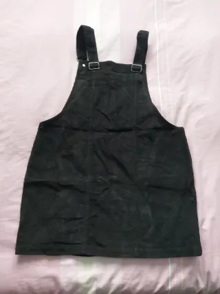 Peto falda pana negro talla 44