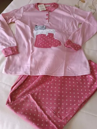 Pijamas Mundo Talla S (Azul y Rosa)