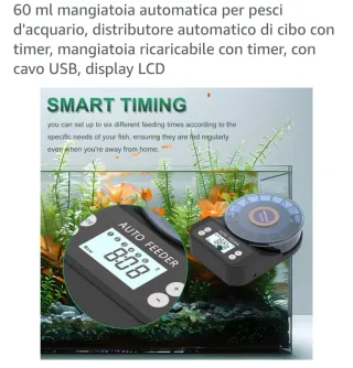 Distributore mangime tartarughe e pesci