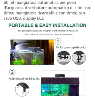 Distributore mangime tartarughe e pesci