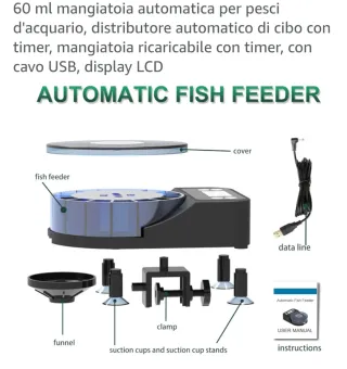 Distributore mangime tartarughe e pesci