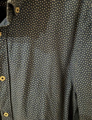 Camisa Zara Hombre Azul Estampada
