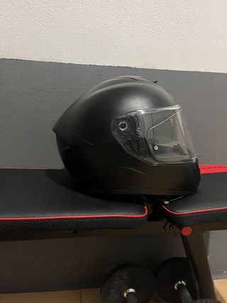 Casco de moto integral negro
