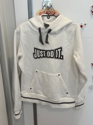 Sudadera Nike Just Do It Blanca
